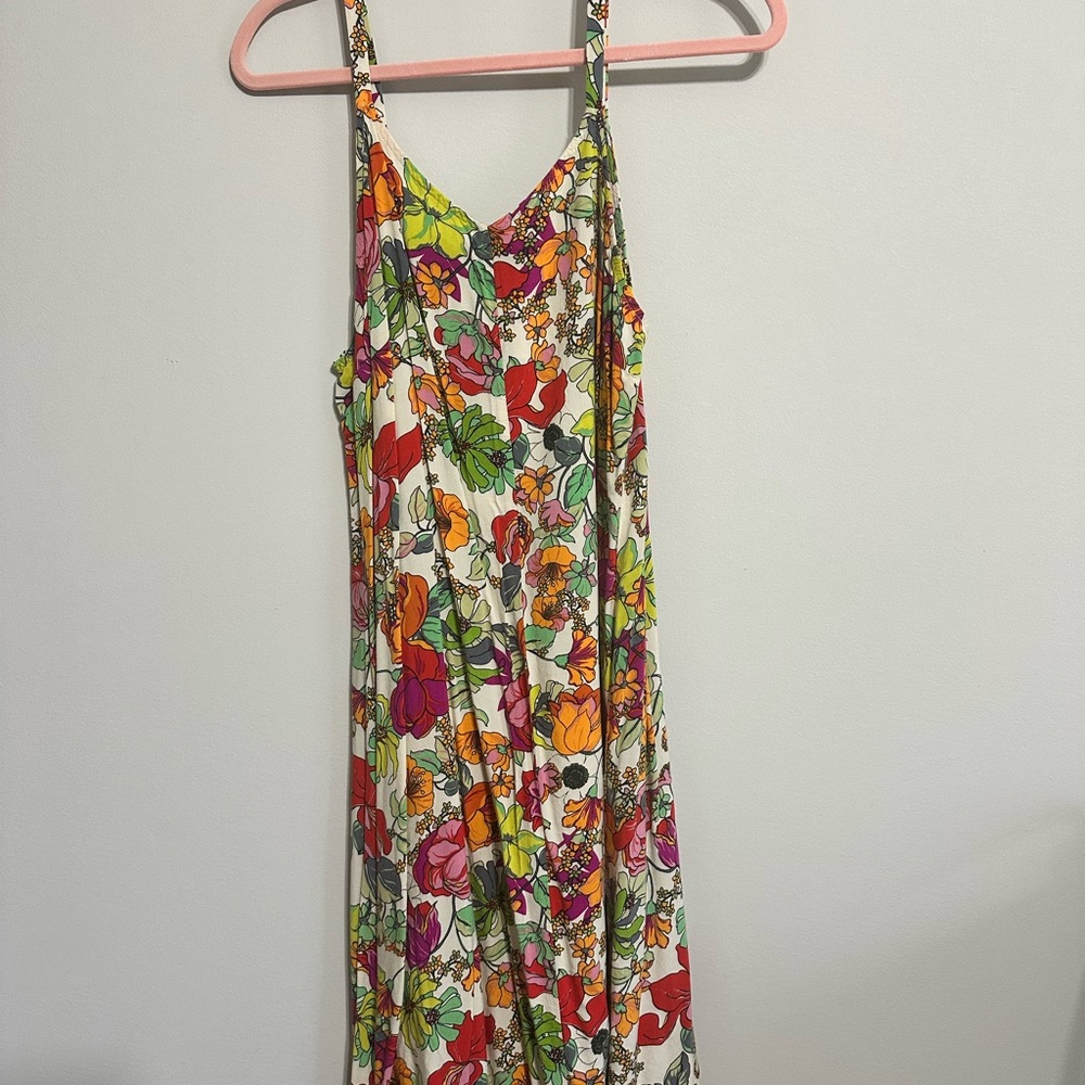 MSK Multicolor Floral Dress